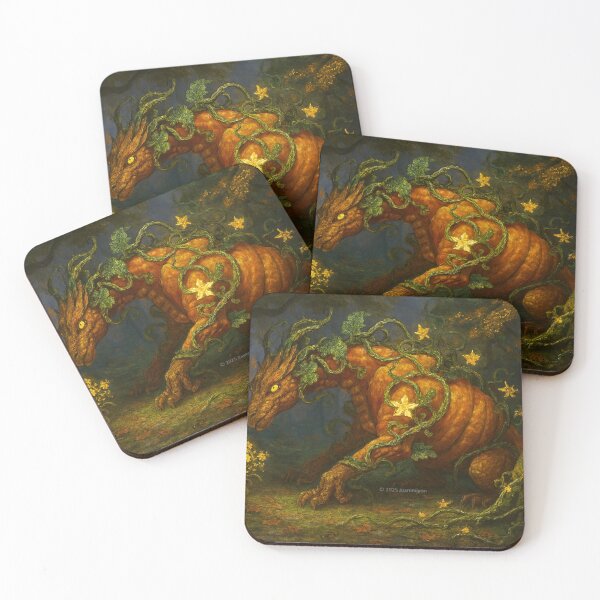 Item preview, Pumpkin Dragon in an Enchanted Forest designed and sold by Joammiyon.