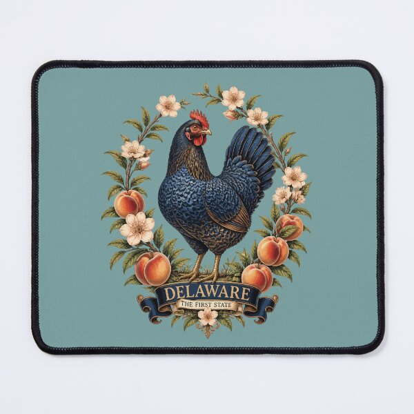 Item preview, Delaware Blue Hen And Peach Blossom Pride designed and sold by taiche.