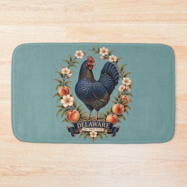 Item preview, Delaware Blue Hen And Peach Blossom Pride designed and sold by taiche.