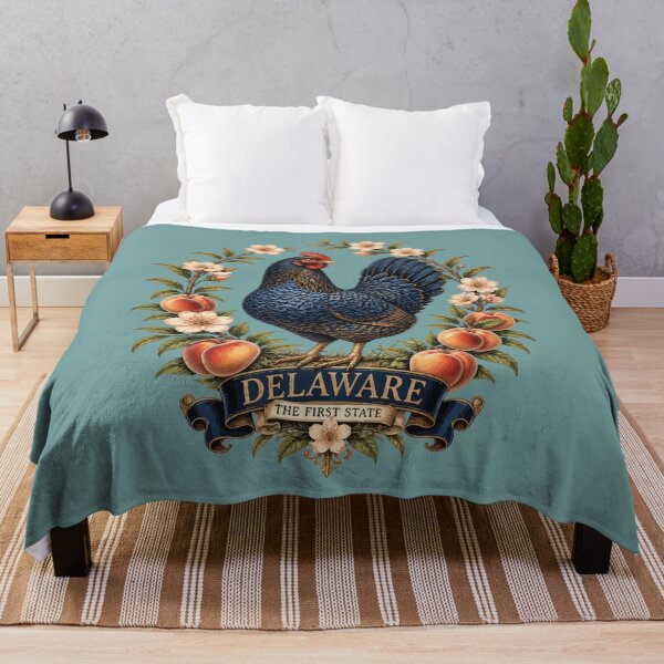 Item preview, Delaware Blue Hen And Peach Blossom Pride designed and sold by taiche.