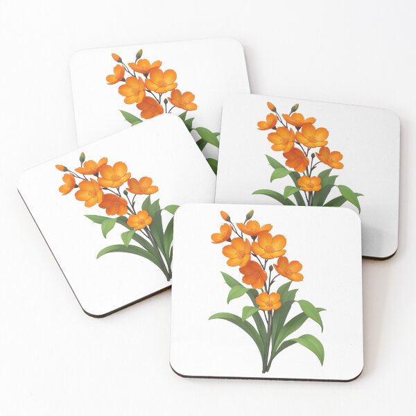 Item preview, Vibrant Orange Botanical Blossom Illustration designed and sold by defieldnarzo.