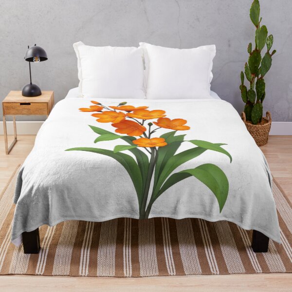 Item preview, Vibrant Orange Botanical Blossom Illustration designed and sold by defieldnarzo.