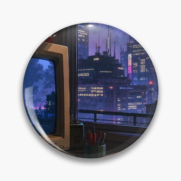 Item preview, Lofi Gaming: Neon Dusk Setup designed and sold by bapupa.