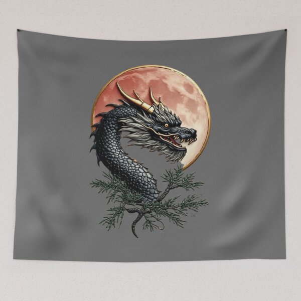 Item preview, Copy of Copy of Crane, Pine Tree & Full Moon | Elegant Japanese Icon 02 designed and sold by Shift-Bloom.