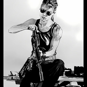 Artwork thumbnail, Sarah Connor Loading Gun by Mr-Rofixx