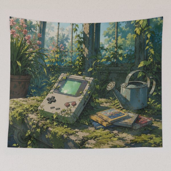 Item preview, Lofi Gaming: Pixel Garden Nook designed and sold by bapupa.