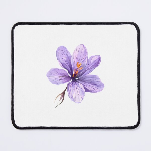 Item preview, Isolated Violet Crocus Flower with Golden Anthers designed and sold by defieldnarzo.