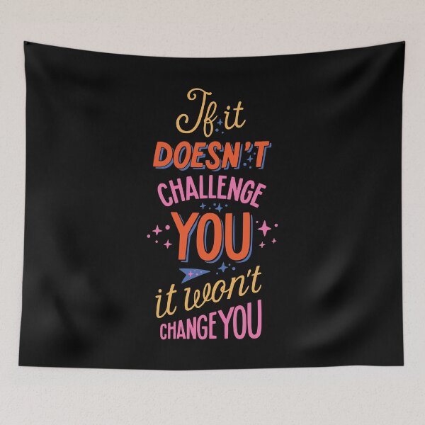 Item preview, If It Does Not Challenge You It Wont Change You - Gym Motivation & Fitness Growth Design designed and sold by DesignsCornerCo.