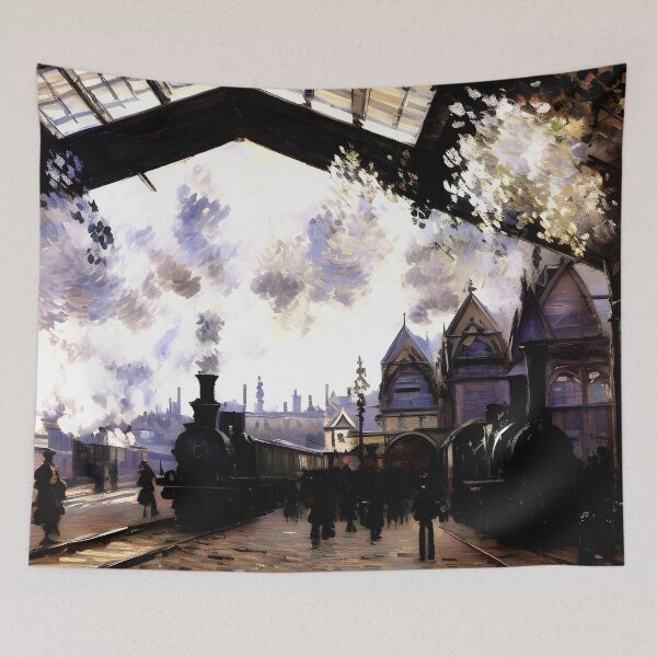 Item preview, Saint-Lazare Station, Exterior View 2 designed and sold by artdesignsnow.