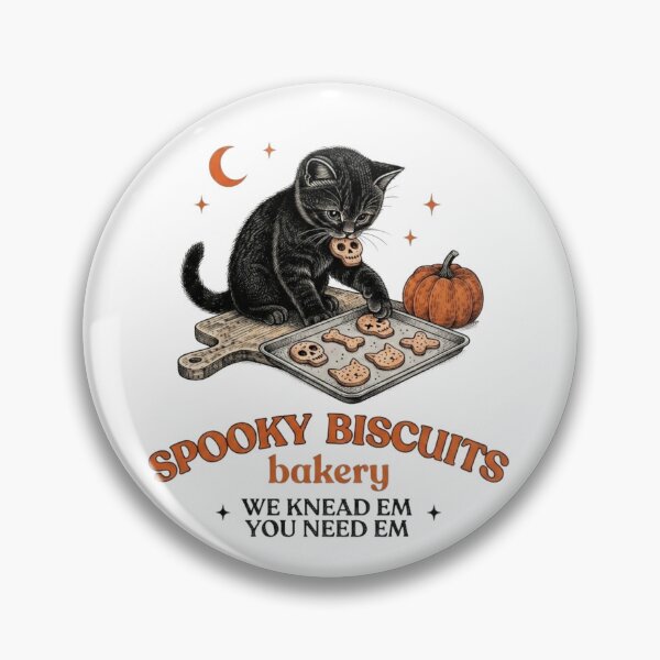 Item preview, Kitty Biscuits Spooky Season Tee Black Cat Halloween Fall Vintage Baking Pumpkin Cat Lover Fall Gift designed and sold by tariancoveghh.