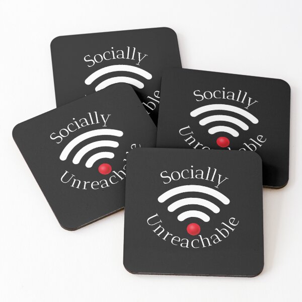 Item preview, Socially Unreachable", "Introvert", aur "Social Battery" designed and sold by alizaussi.