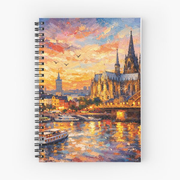 Item preview, A painting of Cologne by night, Germany – A Beautiful place in Europe. designed and sold by GalleryKauffeld.