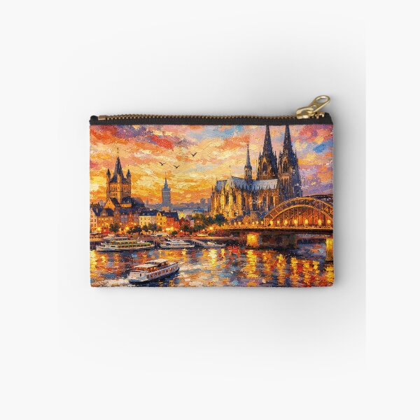 Item preview, A painting of Cologne by night, Germany – A Beautiful place in Europe. designed and sold by GalleryKauffeld.