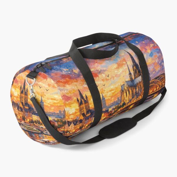 Item preview, A painting of Cologne by night, Germany – A Beautiful place in Europe. designed and sold by GalleryKauffeld.