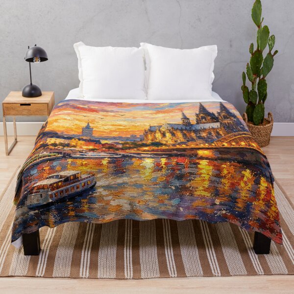 Item preview, A painting of Cologne by night, Germany – A Beautiful place in Europe. designed and sold by GalleryKauffeld.