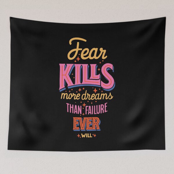 Item preview, Fear Kills More Dreams Than Failure Ever Will - Motivational Entrepreneur & Bold Success Quote Design designed and sold by DesignsCornerCo.