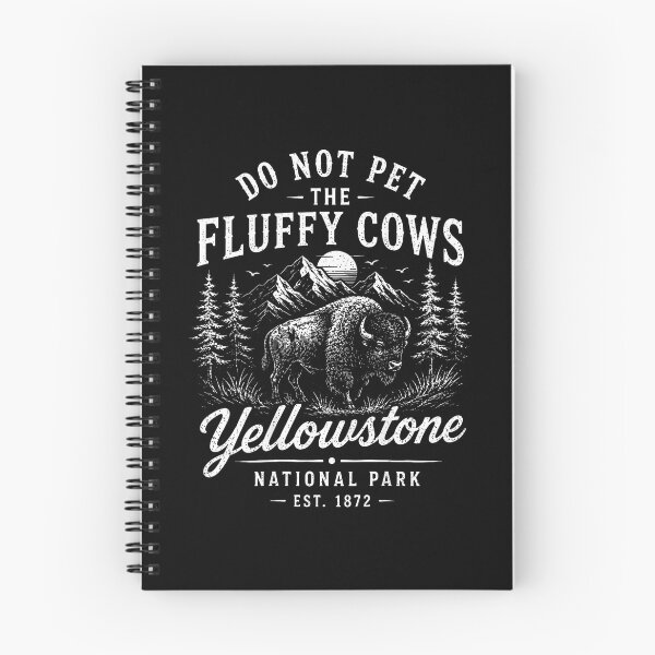 Item preview, Do Not Pet The Fluffy Cows Yellowstone Bison designed and sold by RobertKnow.