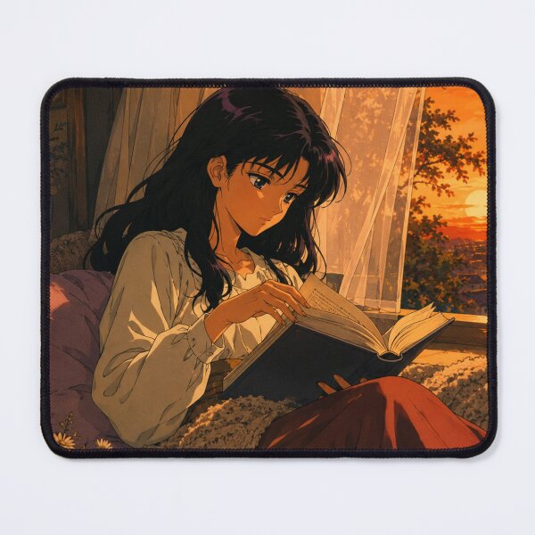 Item preview, Lofi Girl: Golden Hour Reading designed and sold by bapupa.