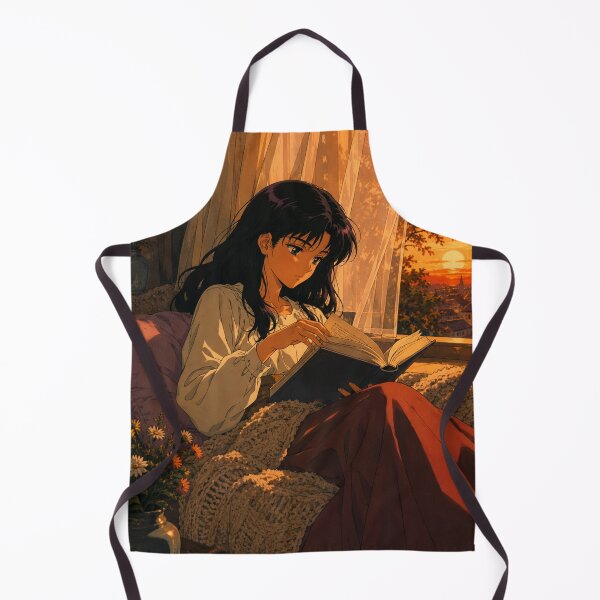 Item preview, Lofi Girl: Golden Hour Reading designed and sold by bapupa.