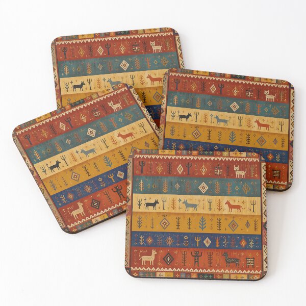 Item preview, Moroccan Tribal Rug Geometric Folk Pattern Boho Decor designed and sold by GrinGalore.