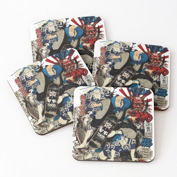 Item preview,     Japanese Ukiyo-e Street Rebels Skateboard Punk Hip Hop Tokyo Underground Culture designed and sold by RhymeArc.