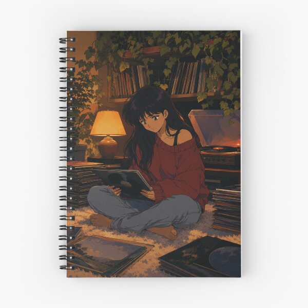 Item preview, Lofi Girl: Midnight Vinyl Spin designed and sold by bapupa.