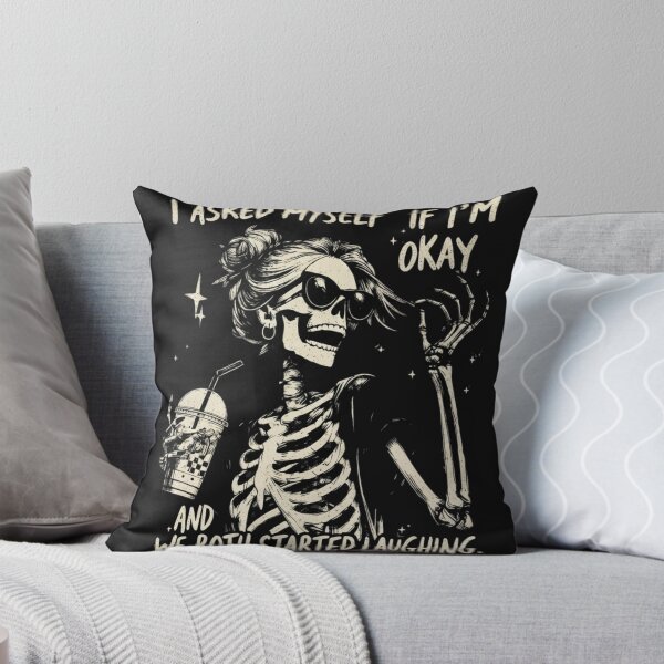 Item preview, I Asked Myself If I'm Okay Skeleton designed and sold by tariancoveghh.