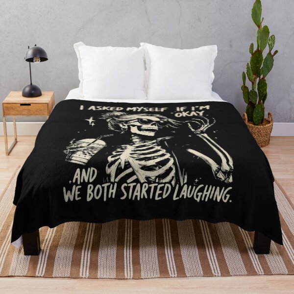 Item preview, I Asked Myself If I'm Okay Skeleton designed and sold by tariancoveghh.