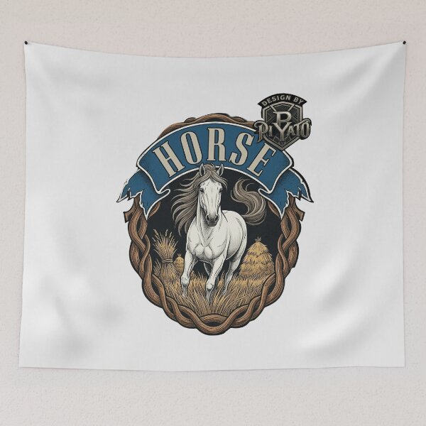 Item preview, White Horse 19 Graphic BY PIYATO designed and sold by PIYATO941DESIGN.