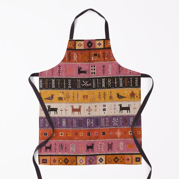 Aperçu de l'œuvre Tapis marocain à motifs géométriques tribaux folkloriques, style bohème créée et vendue par GrinGalore.