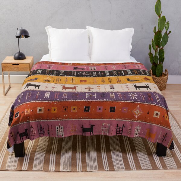 Item preview, Moroccan Rug Geometric Tribal Folk Pattern Boho Decor designed and sold by GrinGalore.