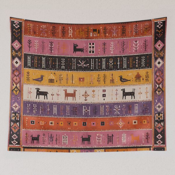 Item preview, Moroccan Rug Geometric Tribal Folk Pattern Boho Decor designed and sold by GrinGalore.