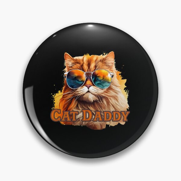 Item preview, Cat Daddy Cool Aviator Sunglasses Orange Fluffy Cat designed and sold by OlyvieArt.