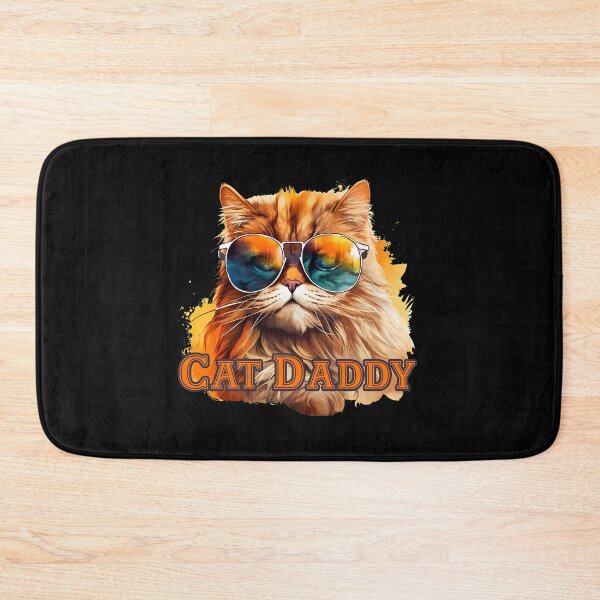 Item preview, Cat Daddy Cool Aviator Sunglasses Orange Fluffy Cat designed and sold by OlyvieArt.