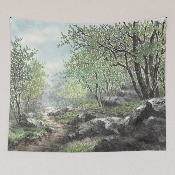 Item preview, July 27th birthday flower Wild Geranium Landscape designed and sold by 366birthflower.