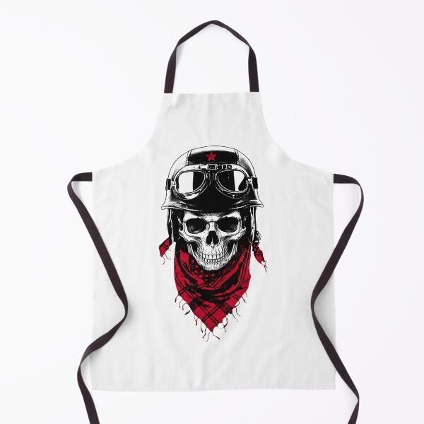 Item preview, Biker Skull Sticker Vintage Helmet Skull With Red Bandana Edgy Design PERFECT GIFT FOR YOU AND FRIENDS designed and sold by Beautyinme.