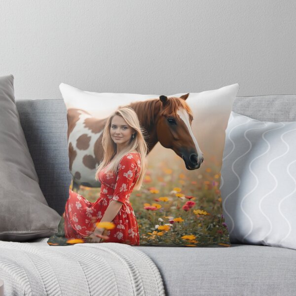 Item preview, Woman in Red Dress with Horse designed and sold by cuprum.
