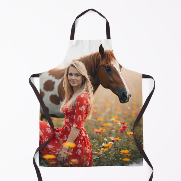 Item preview, Woman in Red Dress with Horse designed and sold by cuprum.
