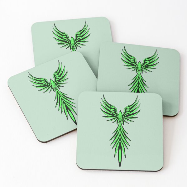 Item preview, Neon Green Phoenix Tribal Firebird Graphic designed and sold by URSM.