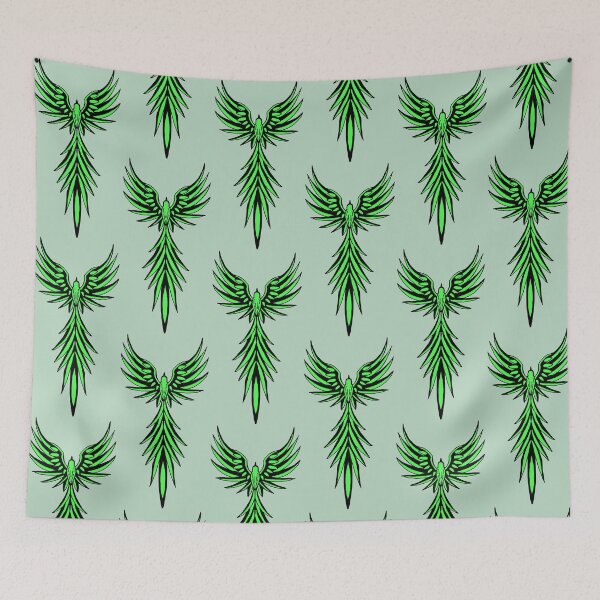 Item preview, Neon Green Phoenix Tribal Firebird Graphic designed and sold by URSM.