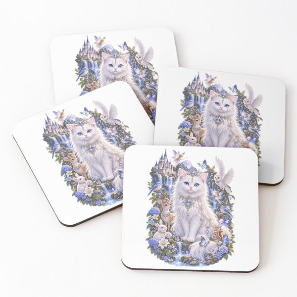 Item preview, The Enchanted White Cat designed and sold by Cat-loveparttime.