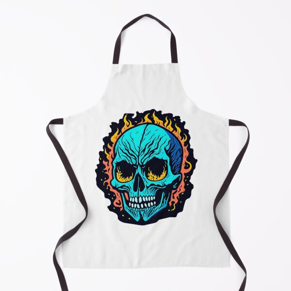 Item preview, Blazing Skull Art: Mystical Fire Skeleton Illustration For Gothic Style Lovers LIMITED EDITION designed and sold by Beautyinme.