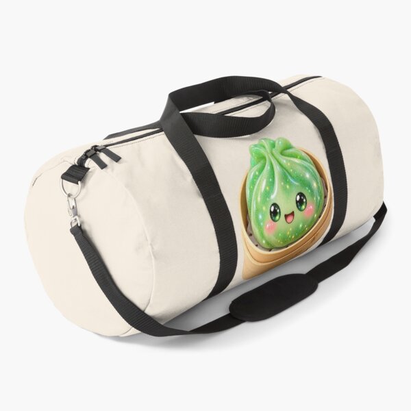 Item preview, Kawaii Sparkling Green Dumpling In A Bamboo Steamer | Cute Glitter Asian Bao Bun Food designed and sold by Moons Studio.