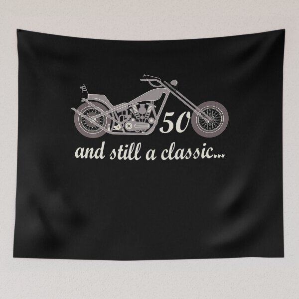 Item preview, 50Th Birthday Motorcycle Bike 50 Year Old Vintage Tee designed and sold by ColleenOH.