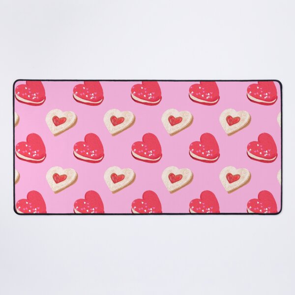 Item preview, Pink Valentine Macarons Heart Cookies Pattern designed and sold by jianina-alondra.