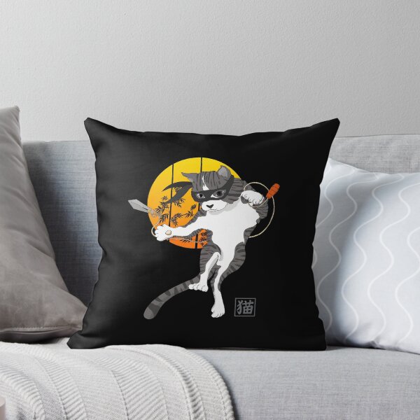 Item preview, Ninja Cat Warrior Action Art designed and sold by OlyvieArt.