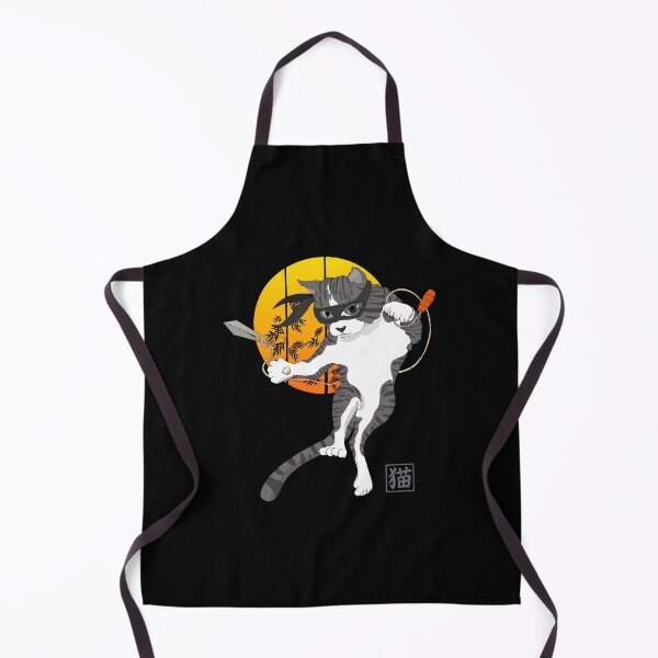 Item preview, Ninja Cat Warrior Action Art designed and sold by OlyvieArt.