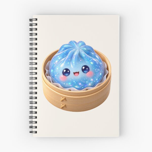 Item preview, Kawaii Sparkling Blue Dumpling In A Steamer| Cute Glitter Asian Bao Bun Food designed and sold by Moons Studio.