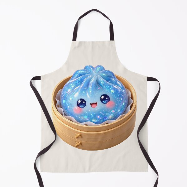 Item preview, Kawaii Sparkling Blue Dumpling In A Steamer| Cute Glitter Asian Bao Bun Food designed and sold by Moons Studio.