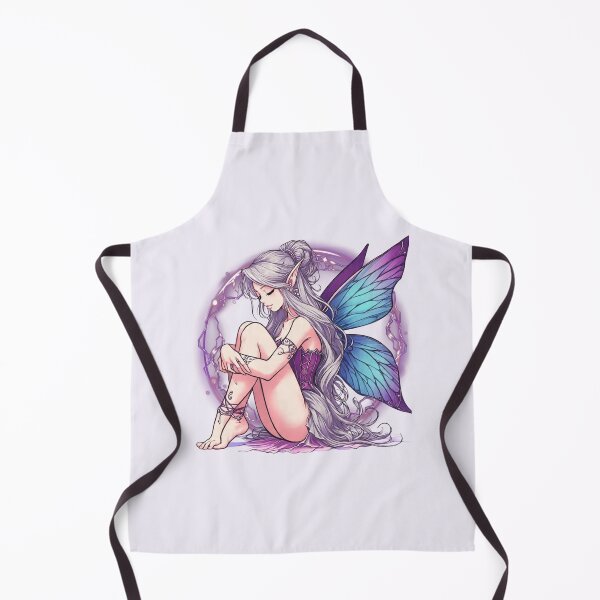 Item preview, A pensive fairy with silver hair designed and sold by Bulle de Savon.